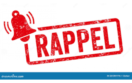 Jours -4 -Rappel Finalisation Inscriptions Saison 2026/2027